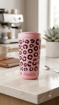 Mug Isotherme Léopard - Rose Flamant