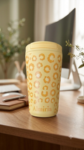 Mug Isotherme Léopard - Jaune Soleil